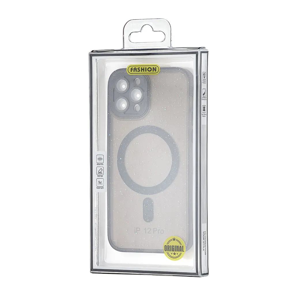 Чохол Splatter with MagSafe Protected Camera iPhone 12 Pro Black - фото 2