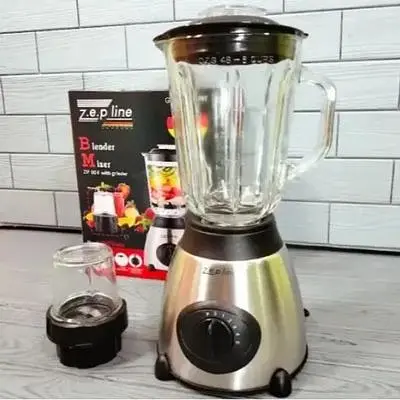 Блендер Zepline ZP-081 потужний 3в1 міксер подрібнюва 1.5л 2000 Вт сірий - фото 6