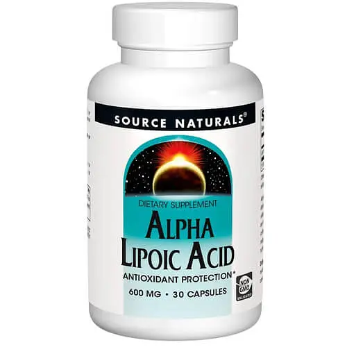 Альфа-ліпоєва кислота Alpha Lipoic Acid 600 mg 30 капсул Source Naturals vit0006600