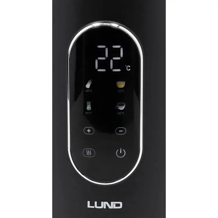 Електрочайник Lund з терморегулятором чорний 1.7 л (68228) - фото 5