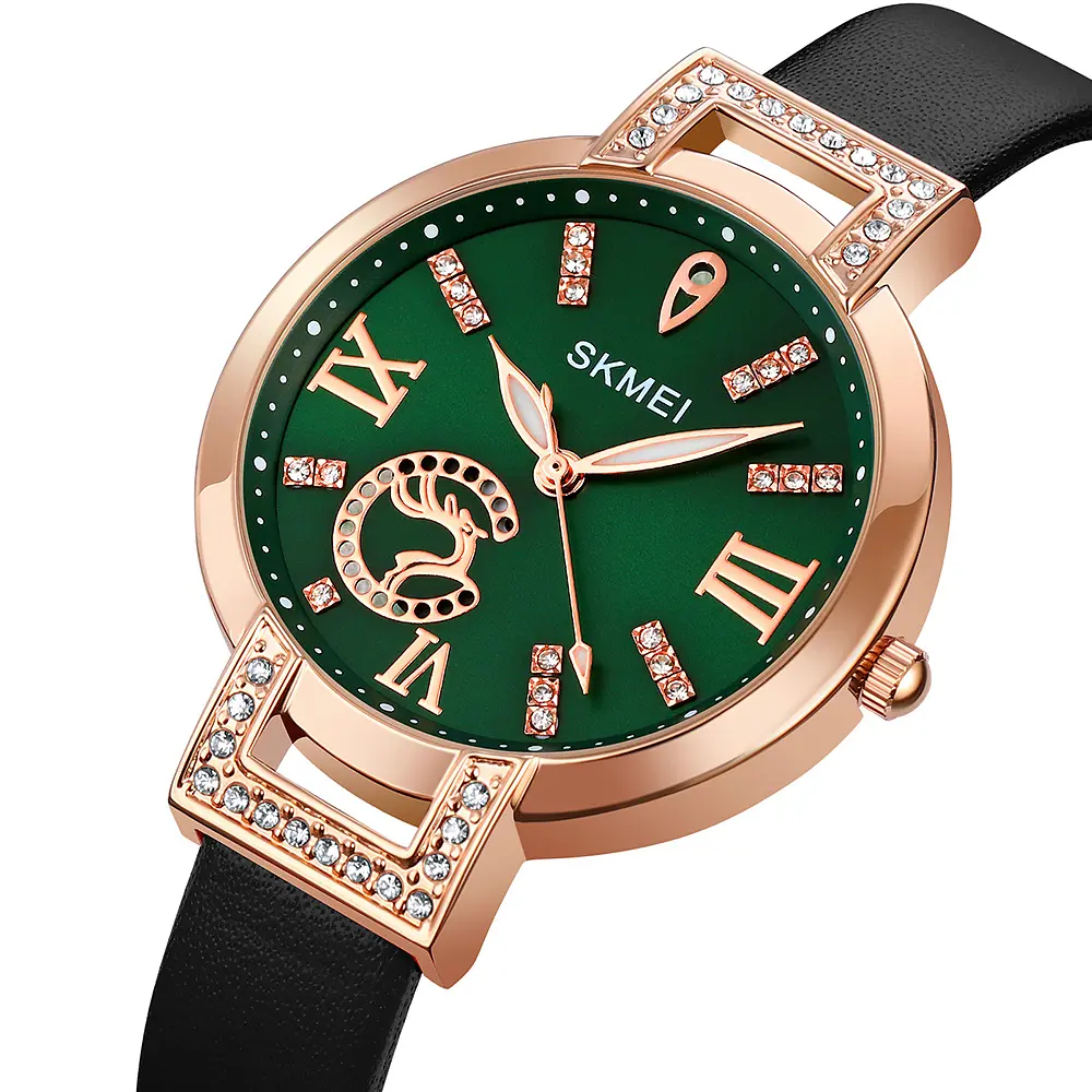 Наручные часы женские 1977GNBK Green-Black Skmei acs0030445 - фото 2