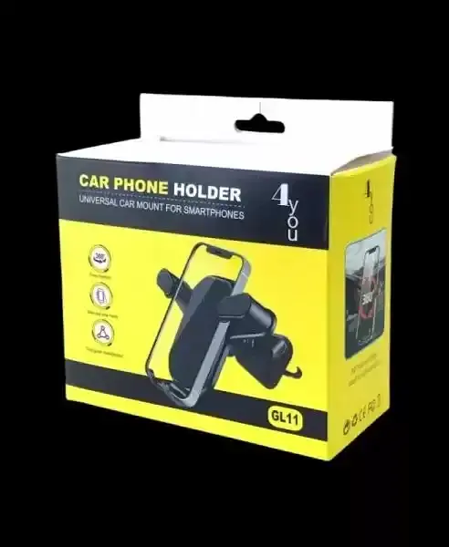 Holder 4you GL11 Black фіксатор гачок у повітровідведення, класичне кріплення на шарнірній системі - фото 6