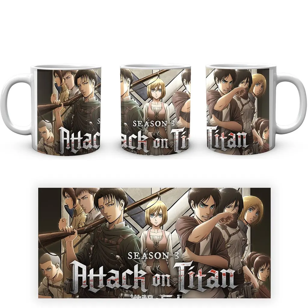 Кружка GeekLand Attack on Titan Атака Титанов AOT 002.31 330 мл белая - фото 4