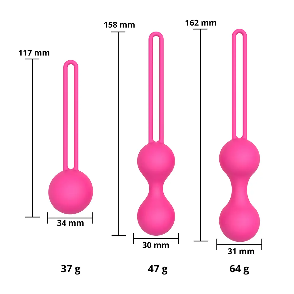 Набір вагінальних кульок Erospace Sweet Play Kegel Balls Set A12 - фото 7