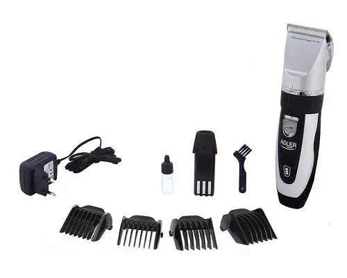 Машинка для стрижки животных Adler AD 2823 аккумуляторная + насадки лезвие из нержавеющей стали - фото 4