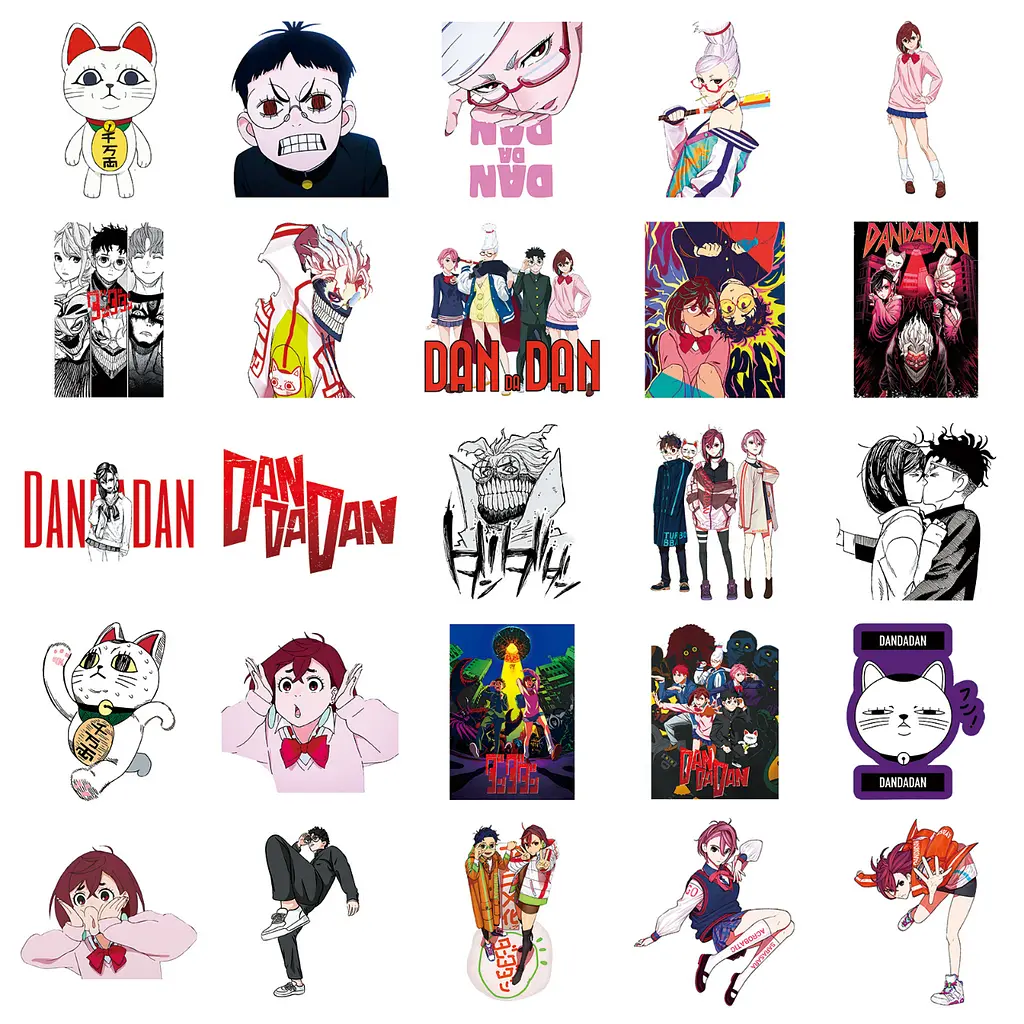 Стікерпак Дандадан Набір наклейок GeekLand Dandadan 50 штук - фото 3