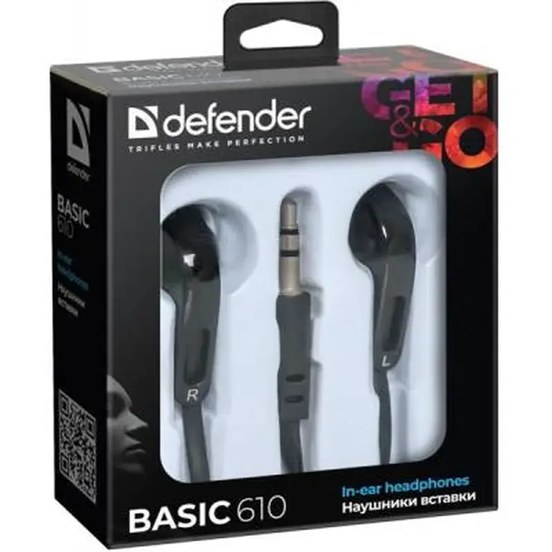Навушники Defender Basic-610 Black (63610) - фото 2