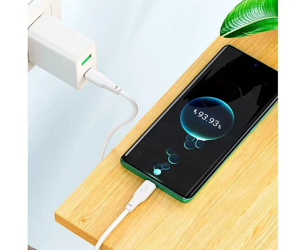 Кабель USB Hoco X93 Force fast charging 240W Type-C to Type-C 1 м White - фото 4