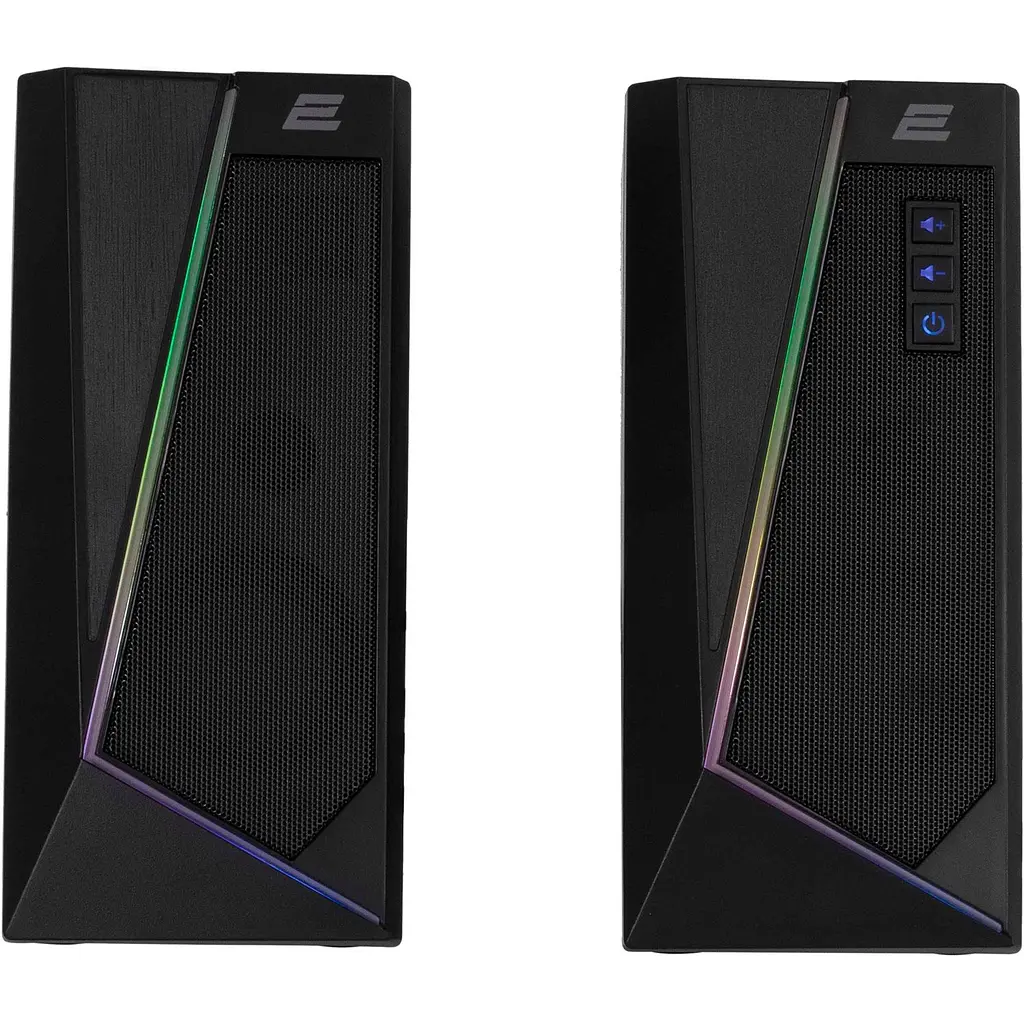 Акустическая система 2E PCS233 RGB 2.0 USB Black (2E-PCS233BK) [99449] - фото 2