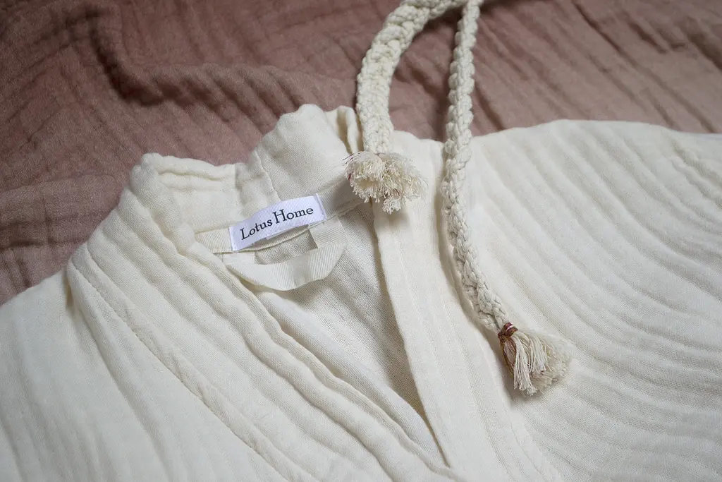 Халат Lotus Home - Nitra muslin beige L/XL - фото 6