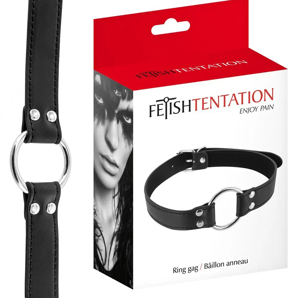 Кляп с кольцом Fetish Tentation Ring Gag черный - фото 3