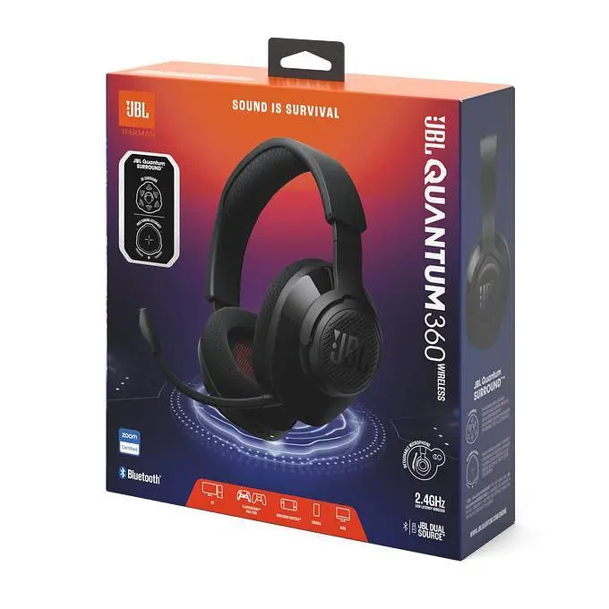 Бездротові навушники JBL Quantum 360 (JBLQTUM360BLK) Black - фото 8