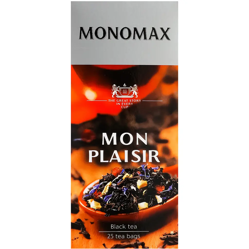 Чай чорний Monomax Mon Plaisir 50 г (25 шт. х 1.5 г) - фото 3