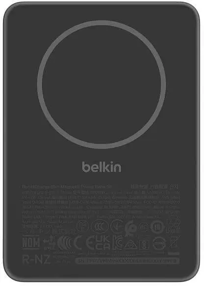 Павербанк Belkin Magnetic Wireless Black 5 000 mAh / 15 Вт (BPD010HQBK) - фото 2