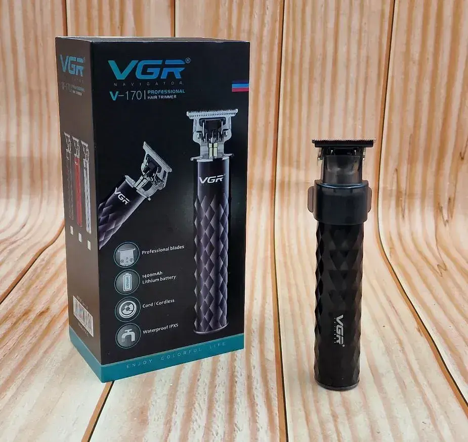 Професійний водонепроникний тример VGR V-170 (Керамічний ніж, скляний корпус) - фото 2