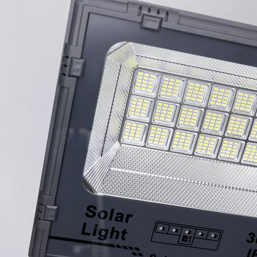 Уличный LED фонарь на солнечных батареях Yiwu 31.6x27.8x7.5 см светодиодный прожектор уличный 270 LED 300 Вт с солнечной панелью HP-5-62 - фото 9