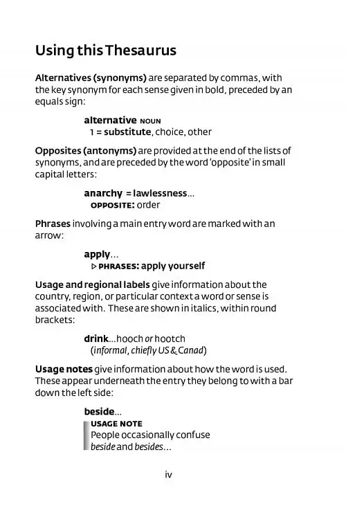 Collins Gem English Thesaurus 8th Edition - фото 2