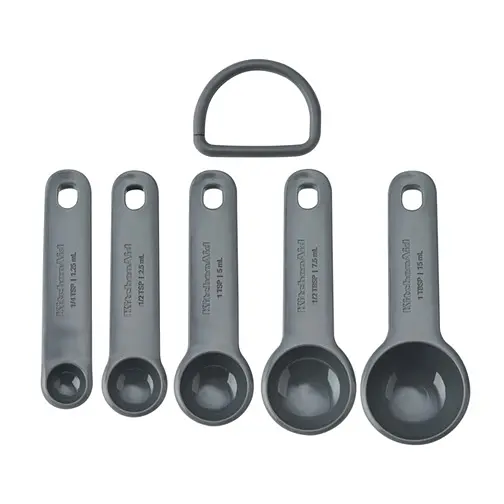 Набор мерных ложек KitchenAid Coreline KQG057OHCGG 5 шт серый - фото 4
