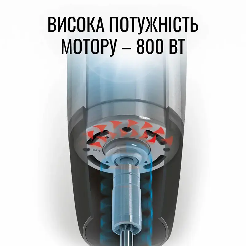 Блендер заглибний 3в1 Tefal Optichef 800 Вт чаша 800 мл чопер 500 мл турборежим білий (HB643138) - фото 9