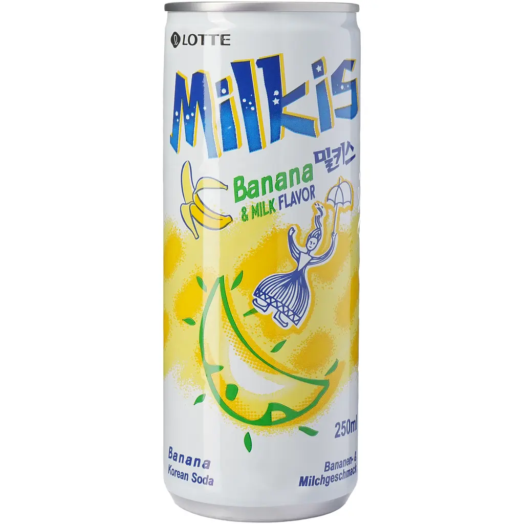 Напій Banana Milkis Lotte сильногазований 250 мл - фото 2