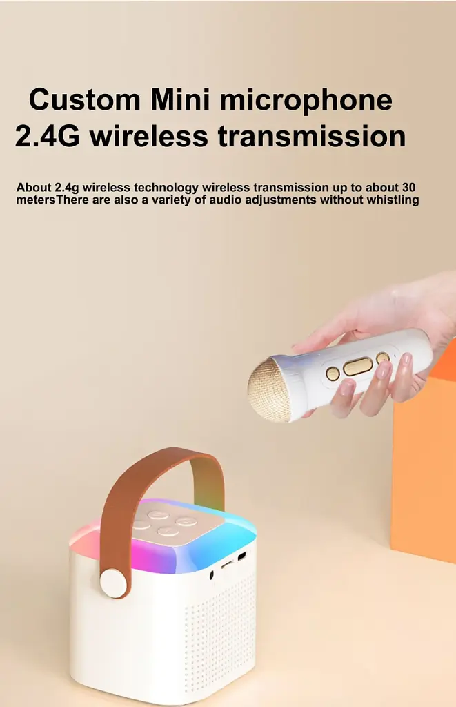 Bluetooth-караоке з 2 бездротовими мікрофонами Citisky 100%Original A1 Pro - фото 5
