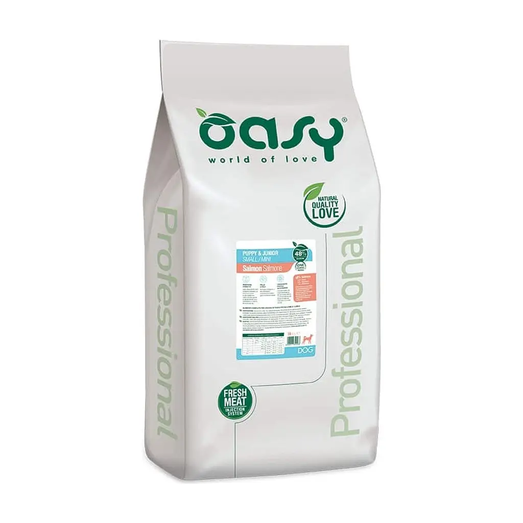 Сухий корм для собак OASY One Animal Protein PUPPY Small/Mini з лососем 2.5 кг (8053017348438) - фото 2