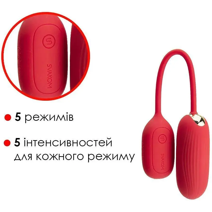 Виброяйце с пультом Svakom Muse Red для стимуляции точки G - фото 4