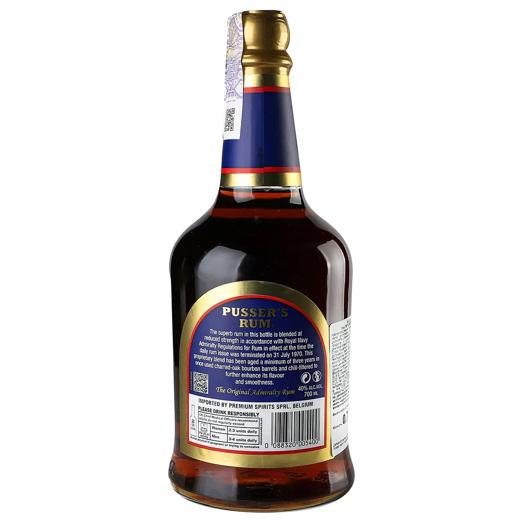 Ром Pusser's Blue Label Rum, 40%, 0,7 л - фото 3