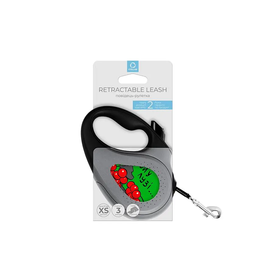 Повідець-рулетка для собак Waudog R-leash малюнок Калина XS до 12 кг 3 м - фото 2