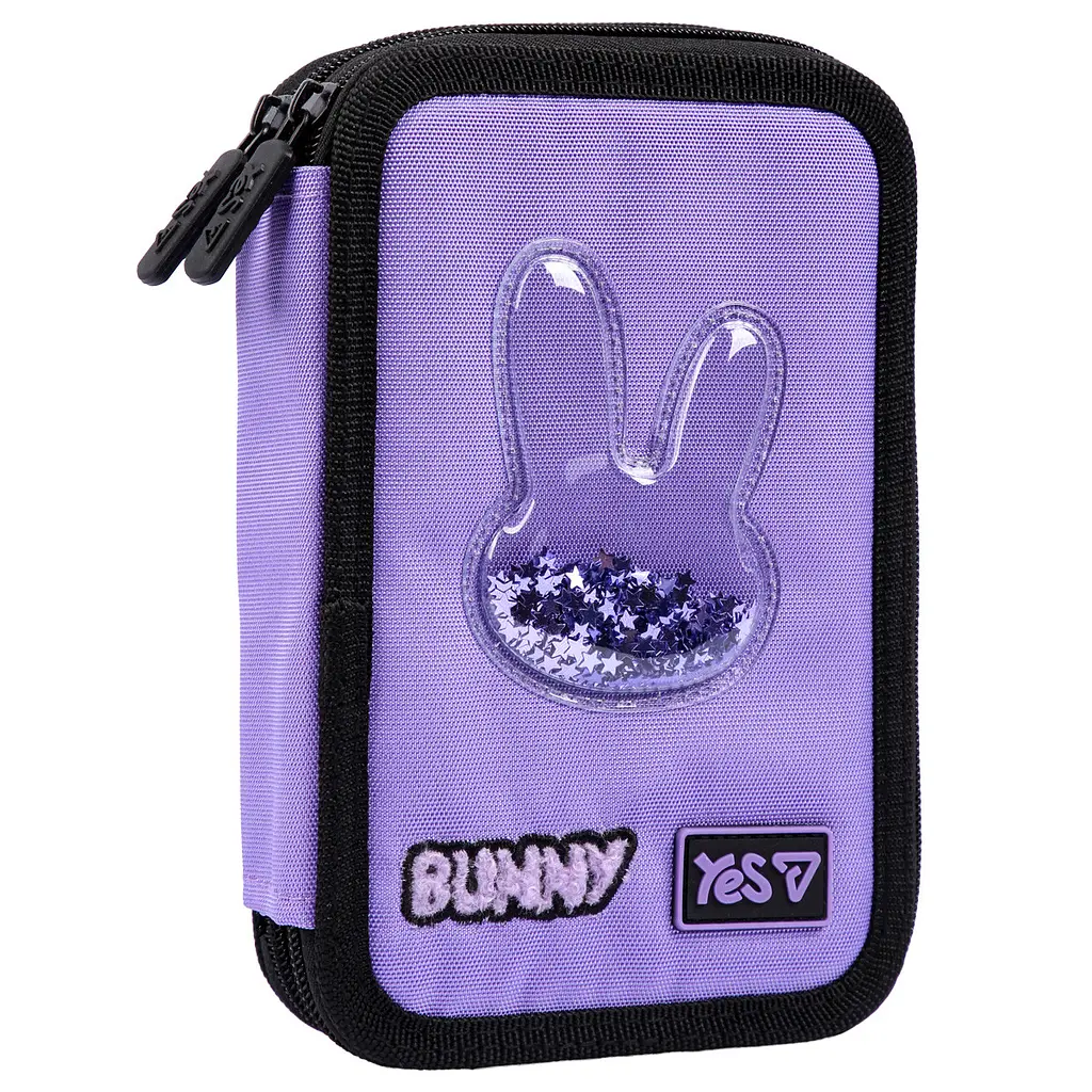 Пенал шкільний Yes подвійний Shiny Bunny HP-01 - фото 2