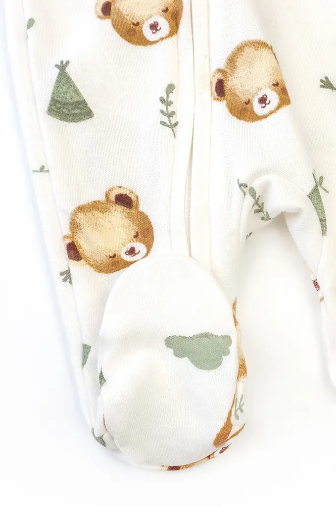 Комбінезон для немовлят Baby Bear з діагональною блискавкою та закритими ніжками - фото 5