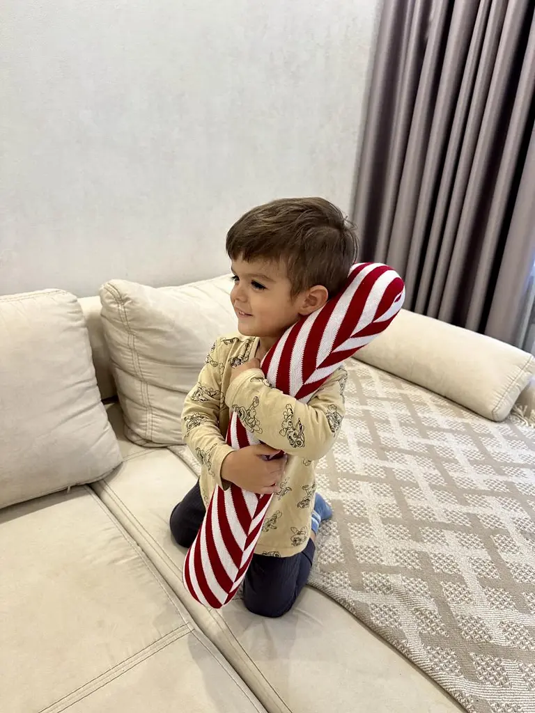 Декоративна подушка Прованс новорічна Тростина 60 см (38425) - фото 3