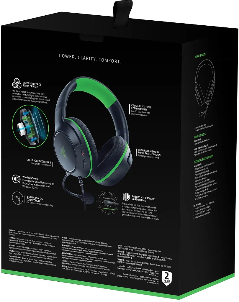Ігрові навушники Razer Kaira X for Xbox Black (RZ04-03970100-R3M1) [69940] - фото 6