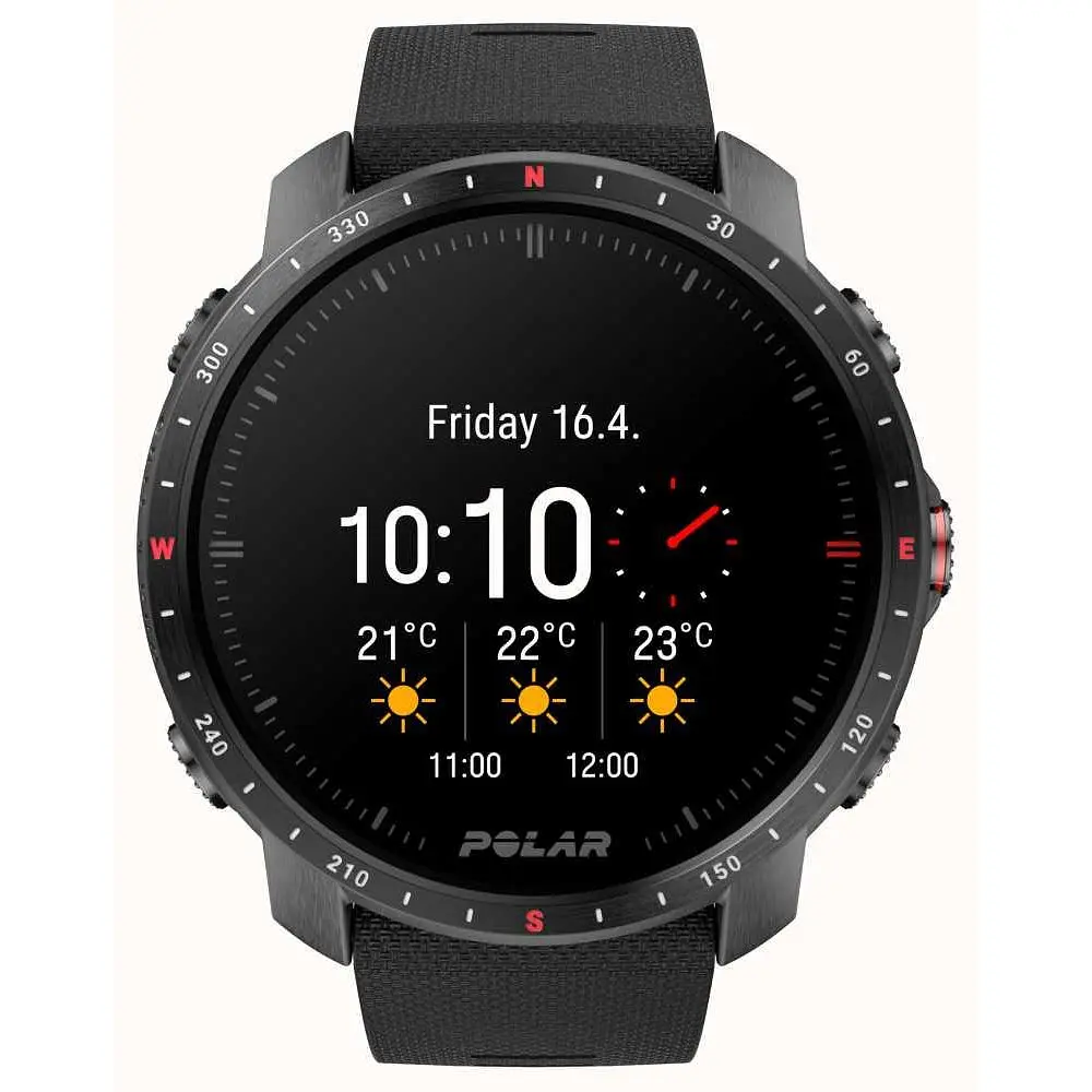 Спортивные часы Polar Grit X Pro Black DLC M/L (90085773) - фото 6