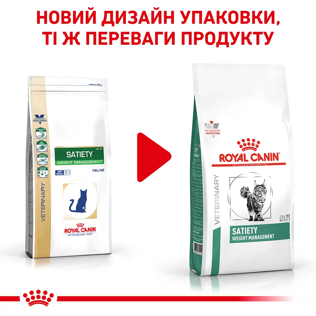 Сухий корм для дорослих кішок із надмірною вагою Royal Canin Satiety Weight Management, 3,5 кг (39430351) - фото 2