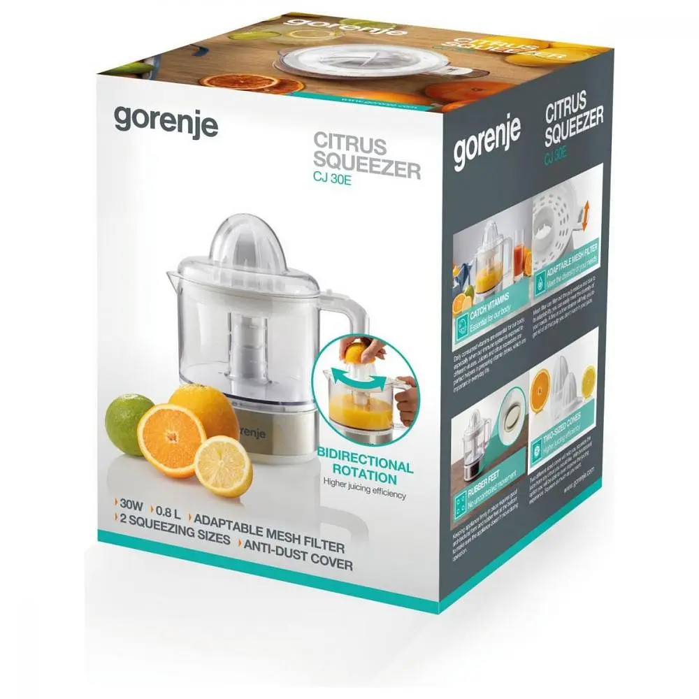 Соковитискач для цитрусових (цитрус-прес) Gorenje CJ30E - фото 9