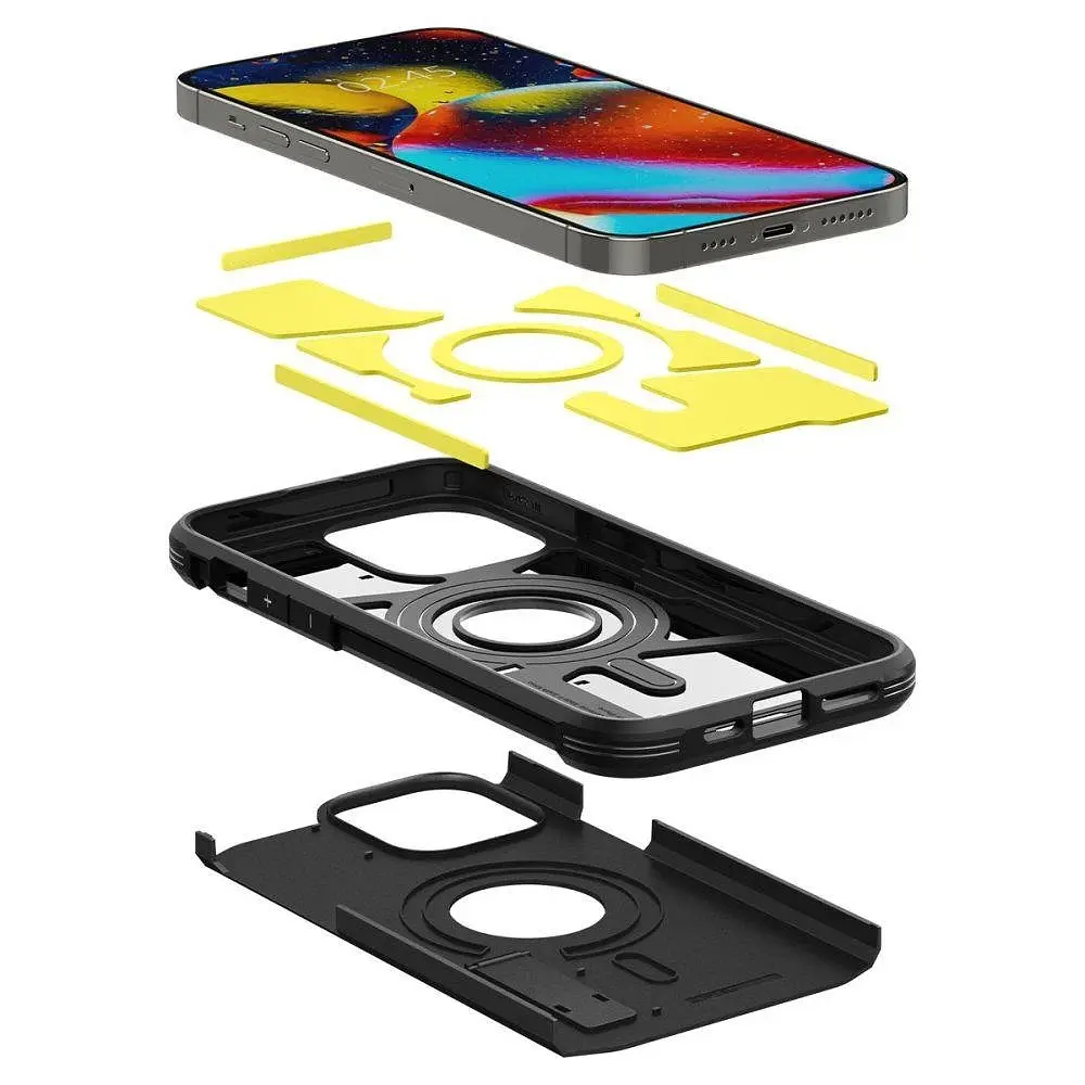 Оригінальний протиударний чохол Spigen Tough Armor MagSafe для Iphone 14 Pro (6.1") Black ACS04985 - фото 12