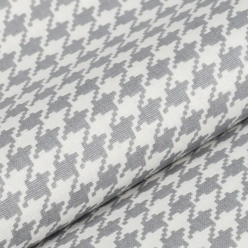 Комплект постільної білизни Cosas євро з простирадлом на резинці HOUNDSTOOTH CS7 200 x 220 см (TweedGreyWhite_El-58LightBlue_200) - фото 11