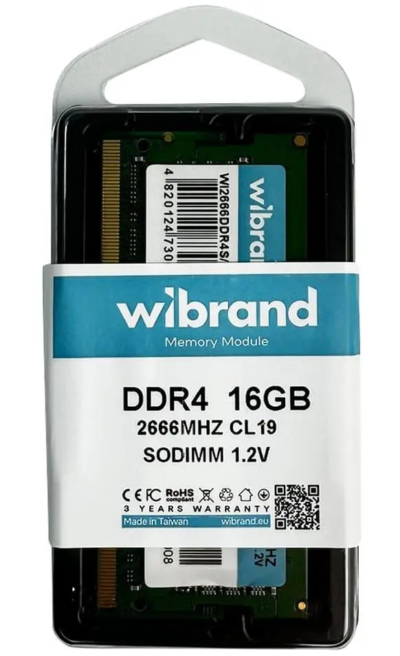 Модуль пам'яті Wibrand DDR4 16GB 2666MHz CL19 SODIMM (WI2666DDR4S/16GB) - фото 3