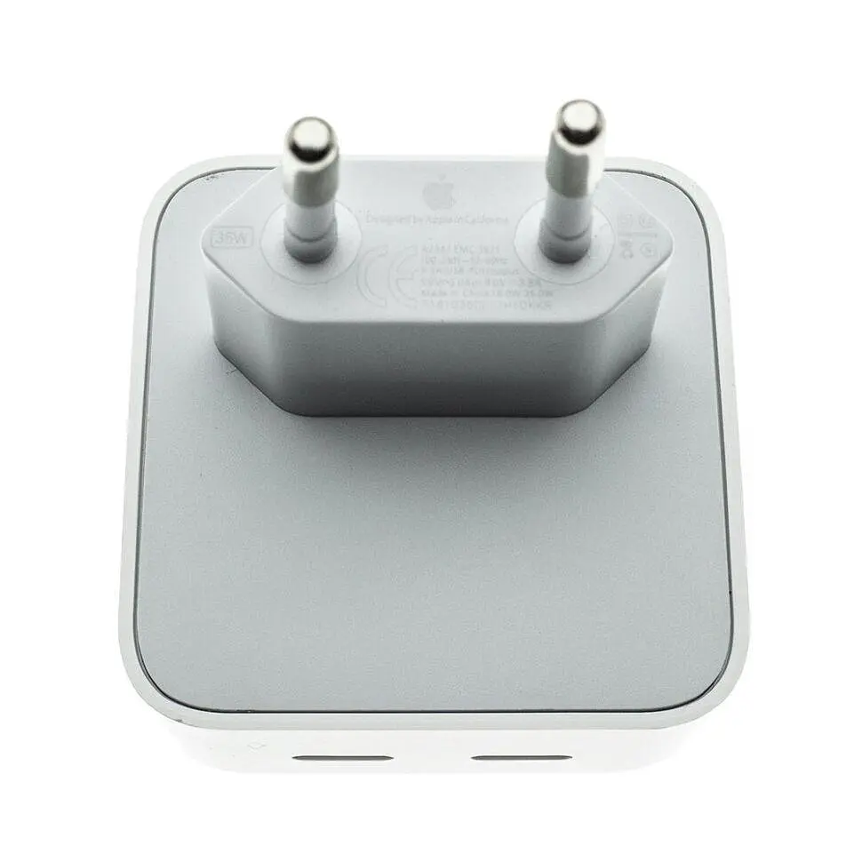 Зарядний пристрій - адаптер блок на 2 порти 35W А2347 Dual Type-C (USB-C+C ) А2347 3800 ма - фото 2
