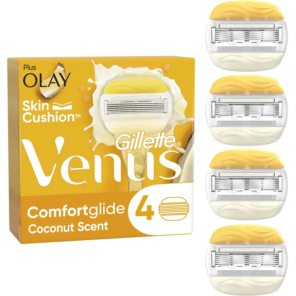 Змінні касети для гоління Venus & Olay Comfort Glide Кокос 4 шт. - фото 2
