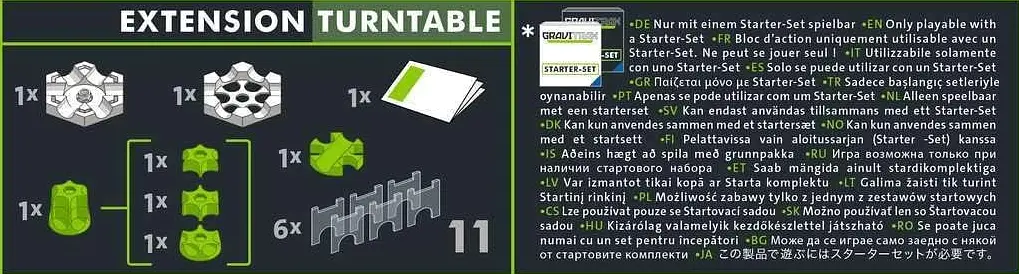 Дополнительный набор к конструктору Ravensburger GraviTrax PRO Turntable модуль для трасс 269778 - фото 6