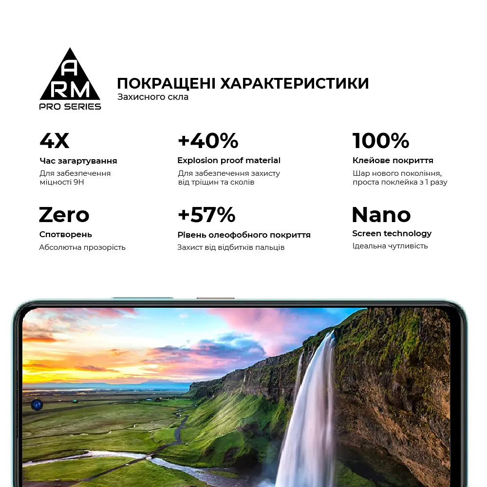 Захисне скло на ZTE Blade A75 4G з олеофобним покриттям, Pro, повне проклеювання, антистатичний і пиловідштовхуючий шар, 9H, самоклеючеся, 2.5D, на весь екран, антистатичний клей, ArmorStandart (ARM78905) - фото 5