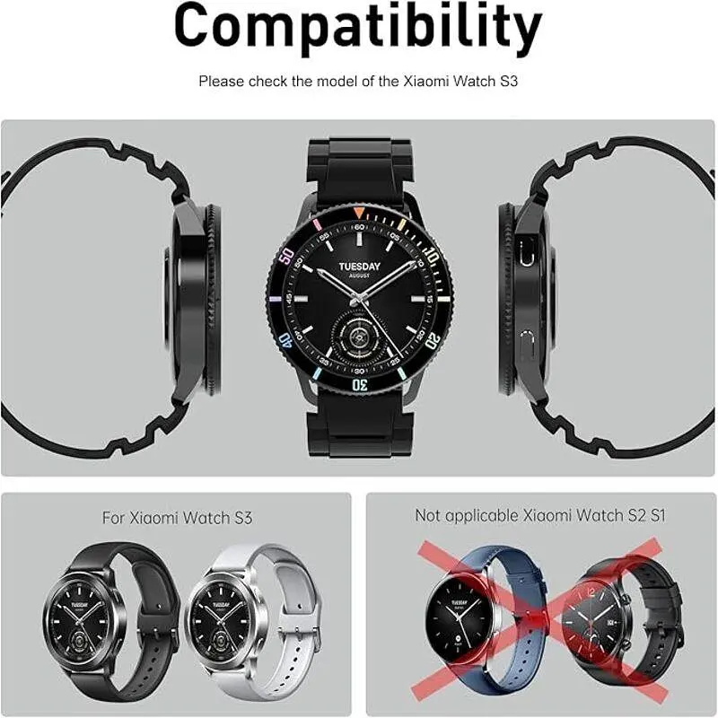 Безель Sikai для смартгодинника Xiaomi Watch S3/S4 Multicolor - фото 5