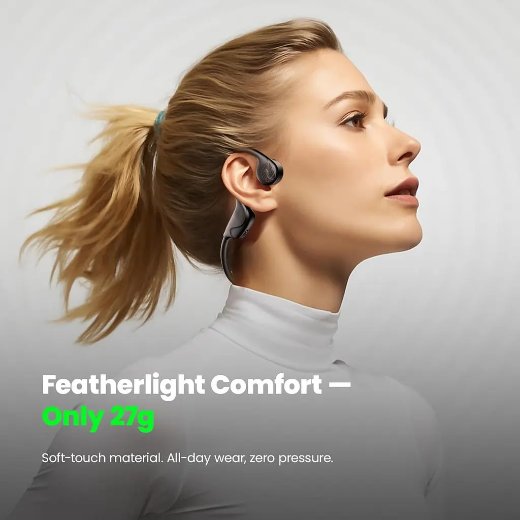 Наушники Mozone с костной проводной, беспроводные наушники с открытым ухом Bluetooth V6.0 со встроенным микрофоном - фото 4