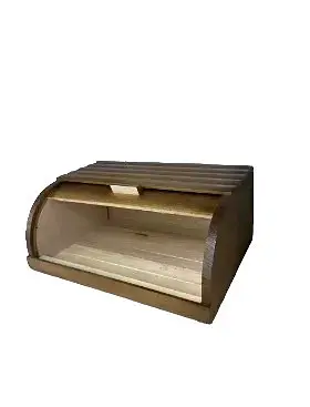 Хлібниця деревʼяна Класична Темна 38x27x17см - фото 3