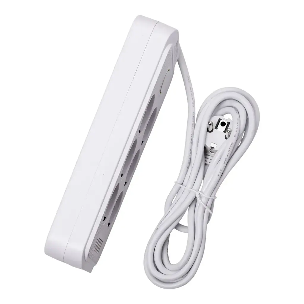 Сетевой фильтр-удлинитель Yiwu HP-5-23 SMART F06U на 6 розеток 5 USB 3 метра белый  - фото 8