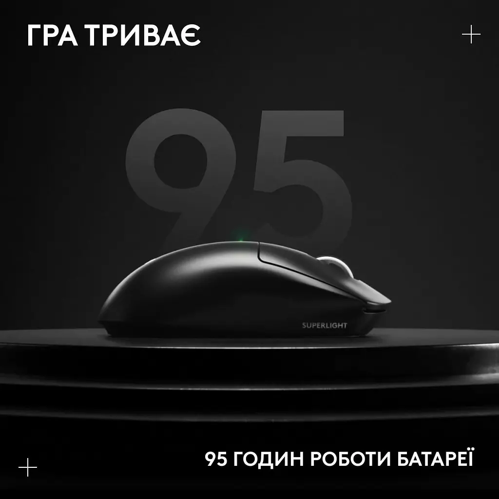 Миша Logitech G Pro X Superlight 2 LightSpeed Wireless Black (910-006630) - фото 13