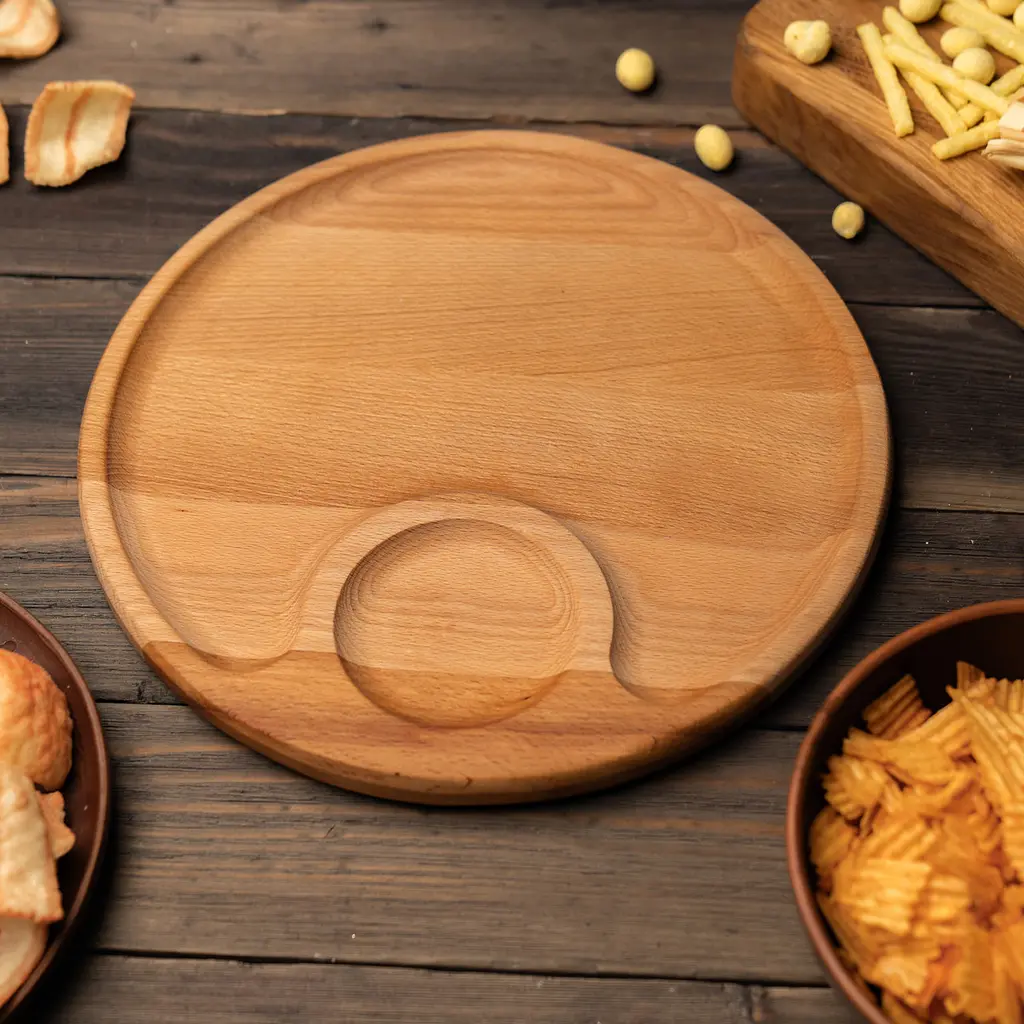 Дерев'яна кругла менажниця (МА_6.1-250) - фото 2