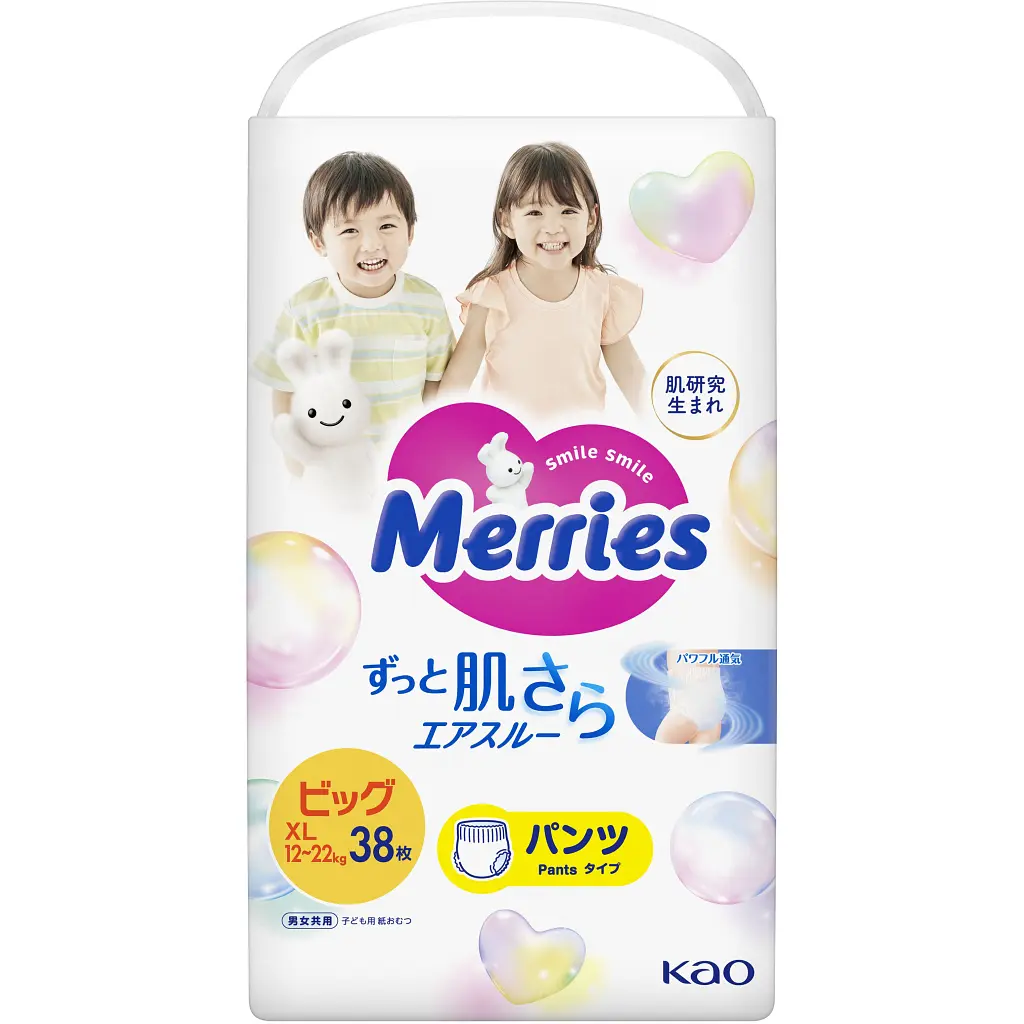Підгузки Merries Трусики Super Jumbo XL 12-22 кг 38 шт (4901301425881) - фото 2